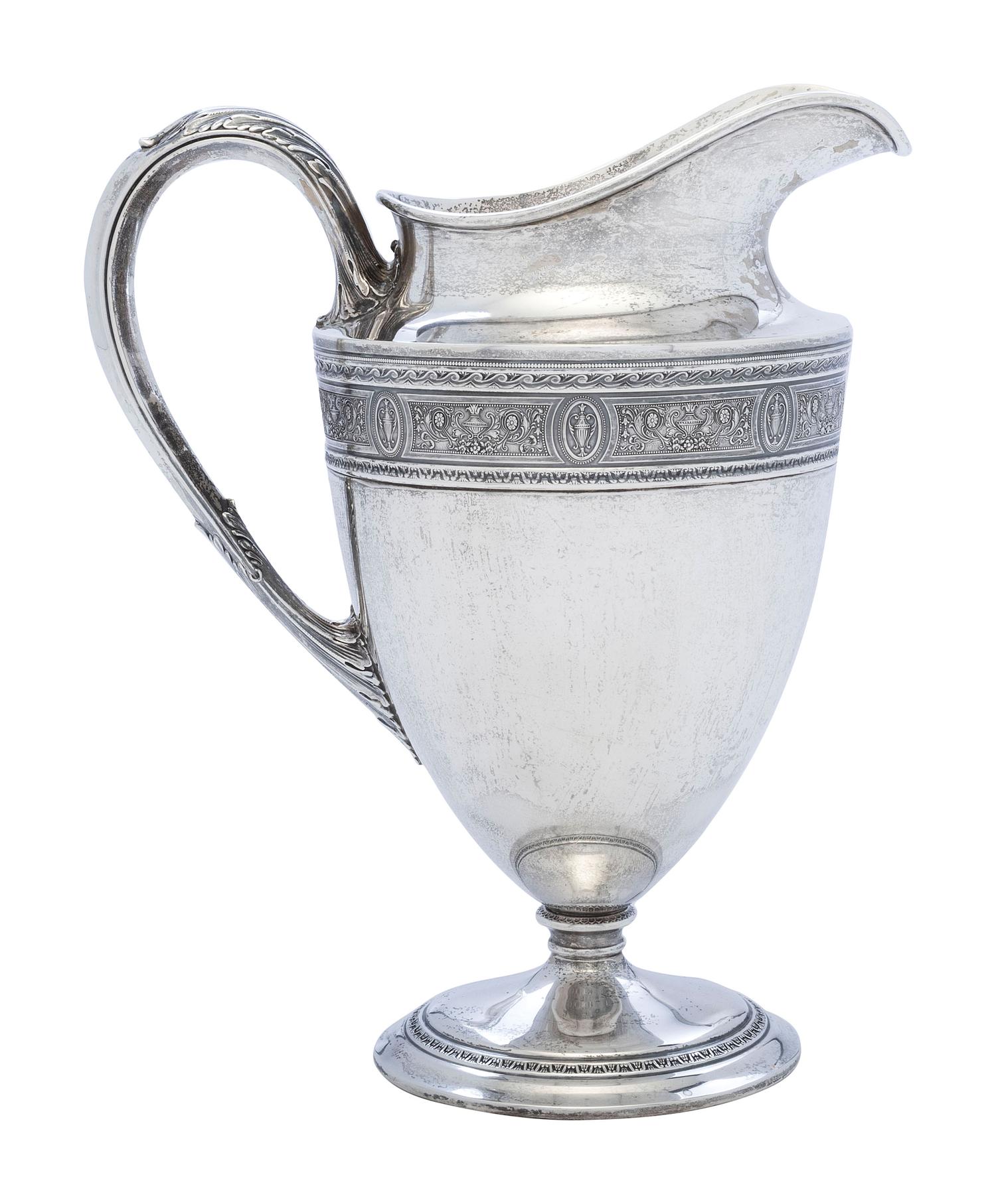 An American Silver Water Pitcher