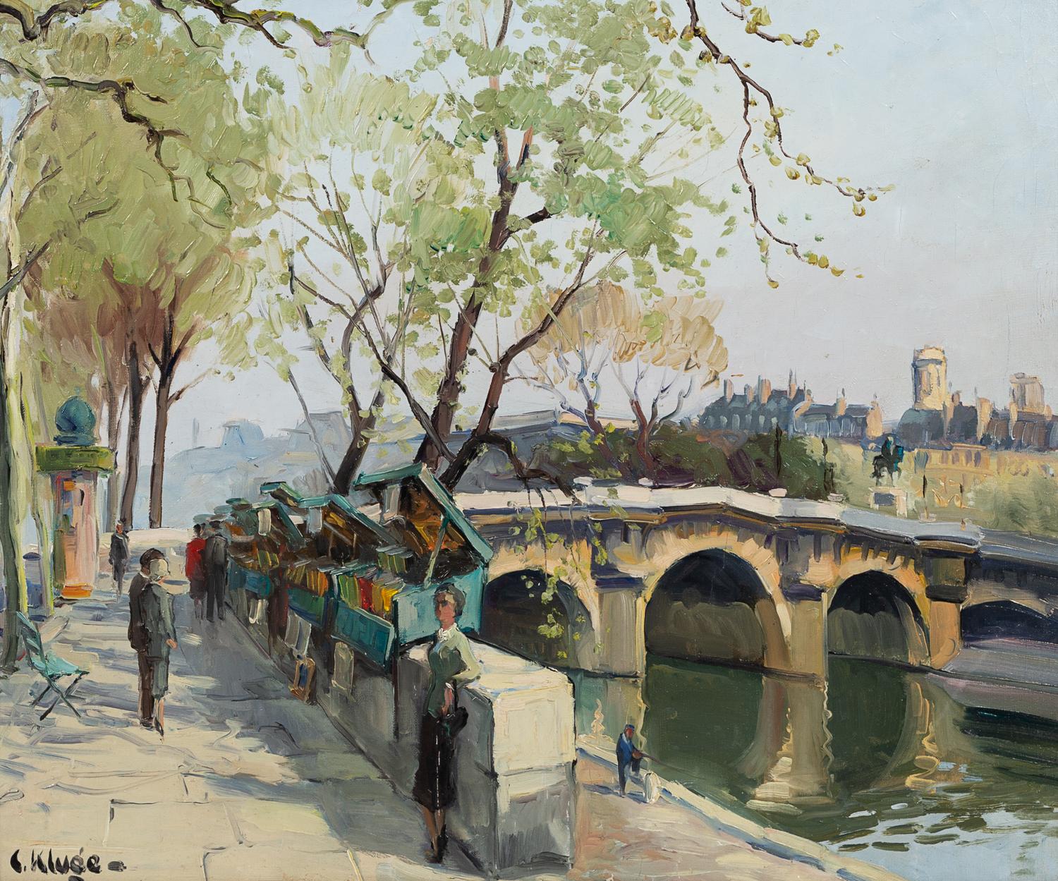 Constantin Kluge, (French-Russian, 1912-2003), Bouquinistes