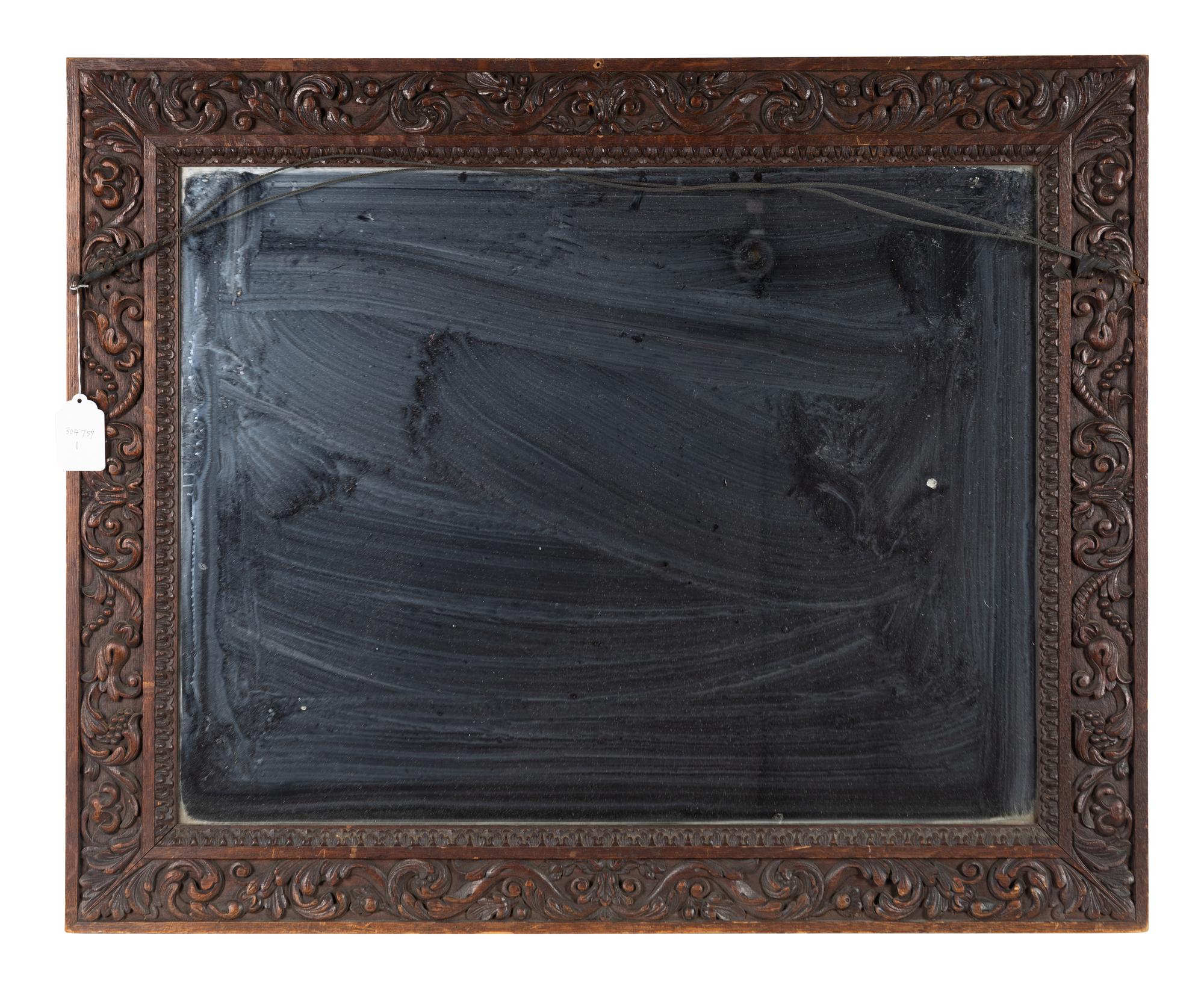 A Continental Needlepoint Panel in a Carved Oak Frame