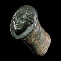 A Roman Bronze Sword Hilt
