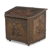 A Victorian Brass Coal Hod