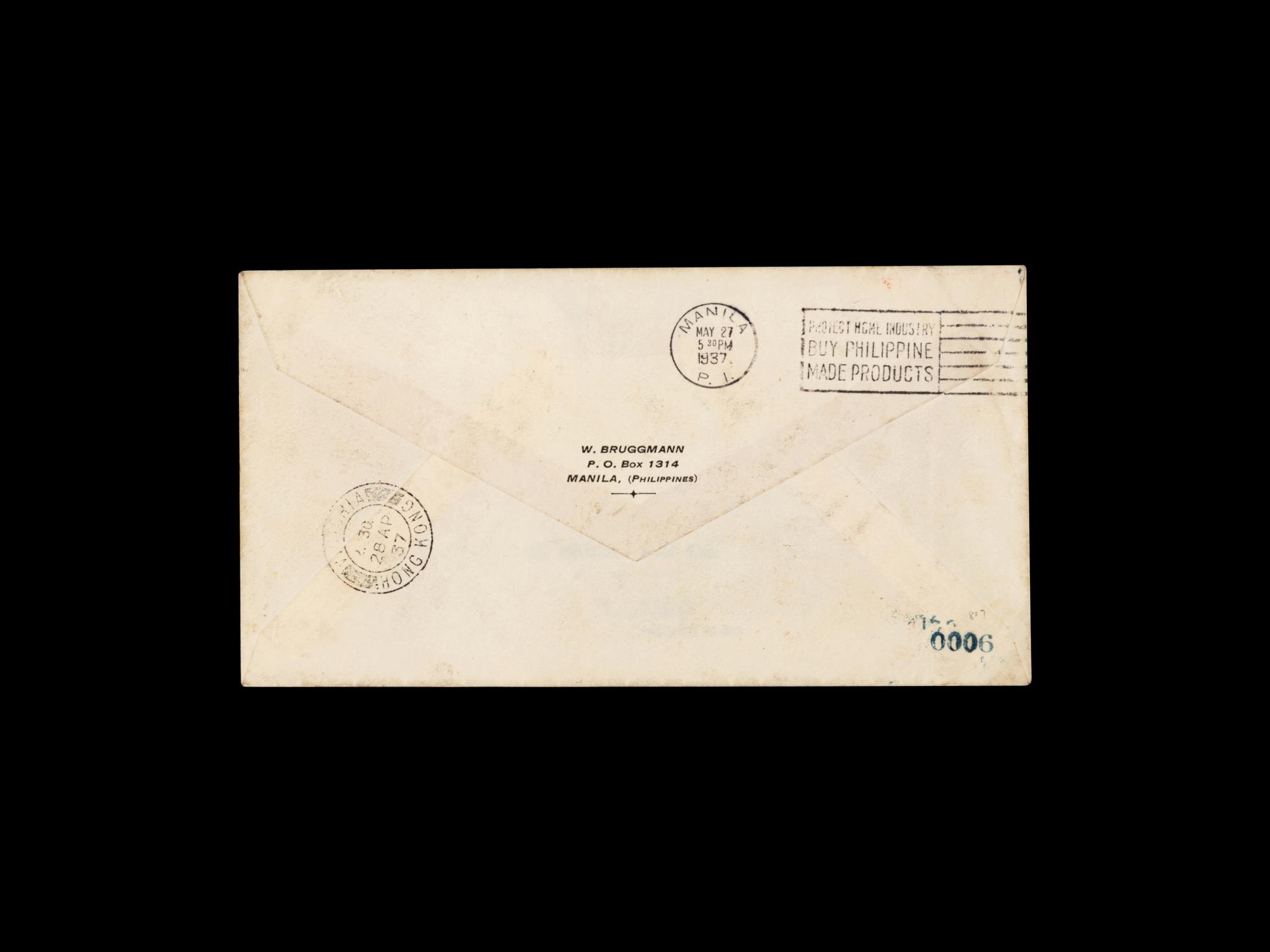 [FLIGHT COVER] 1937-Flight Cover Intended for Hindenburg.