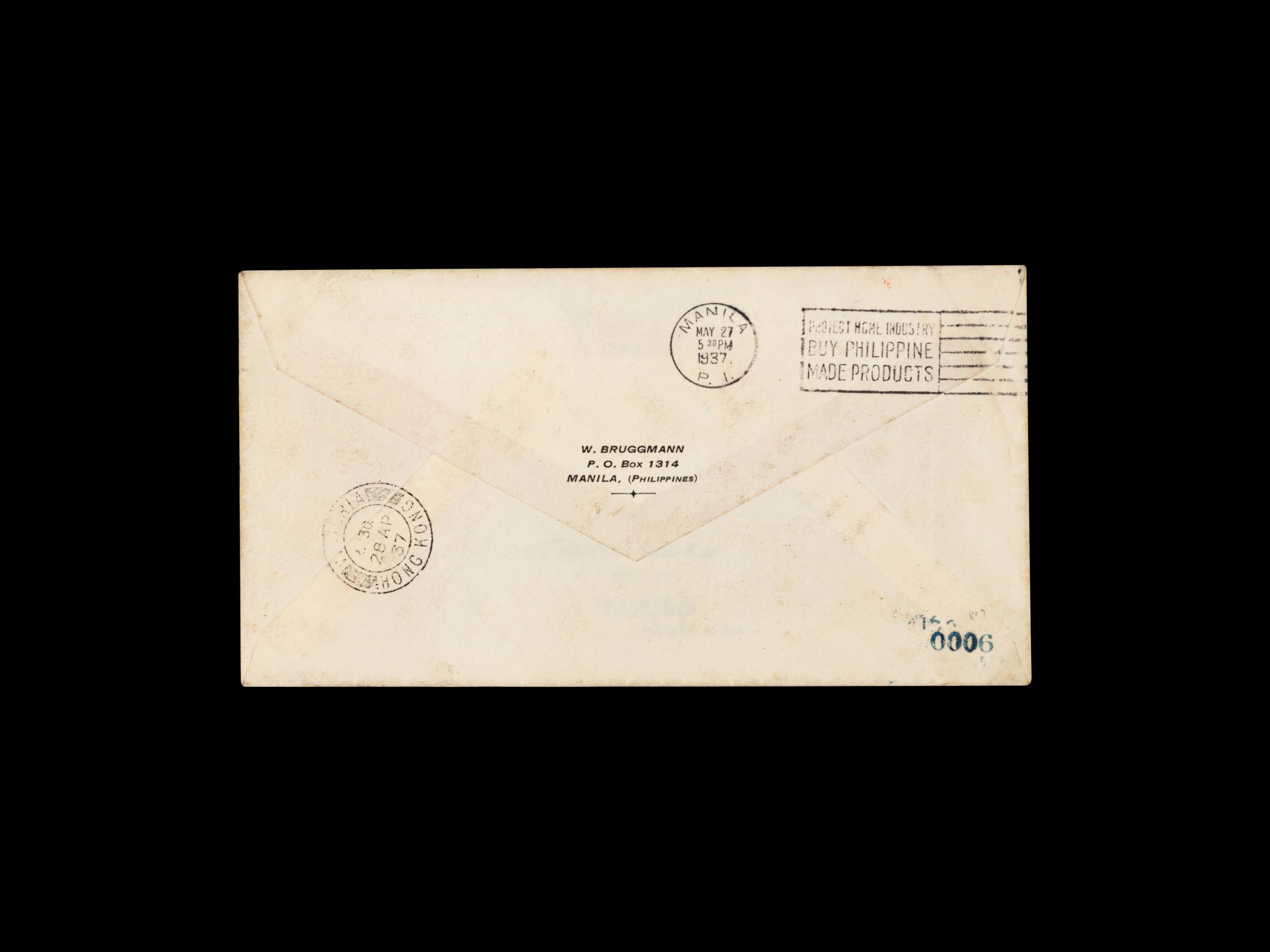 [FLIGHT COVER] 1937-Flight Cover Intended for Hindenburg.