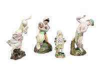 Four Höchst Porcelain Figures