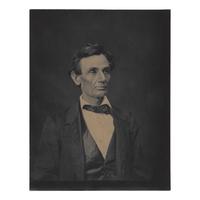 [Lincoln, Abraham (1809-1865)]. Hesler, Alexander (1823-1895), photographer. Platinum photograph printed by George B. Ayers, ca 1890-1900.