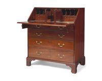 A Chippendale Cherry Slant-Front Desk