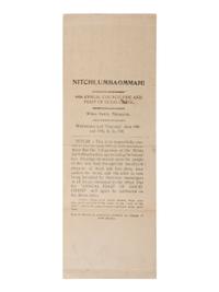 "Nitchi, Umbaommah! 44th Annual Council Fire and Feast of Good Cheer." White Earth Res., MN. 1911.