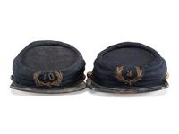 [CIVIL WAR - GRAND ARMY OF THE REPUBLIC]. Pair of GAR kepis with insignia.