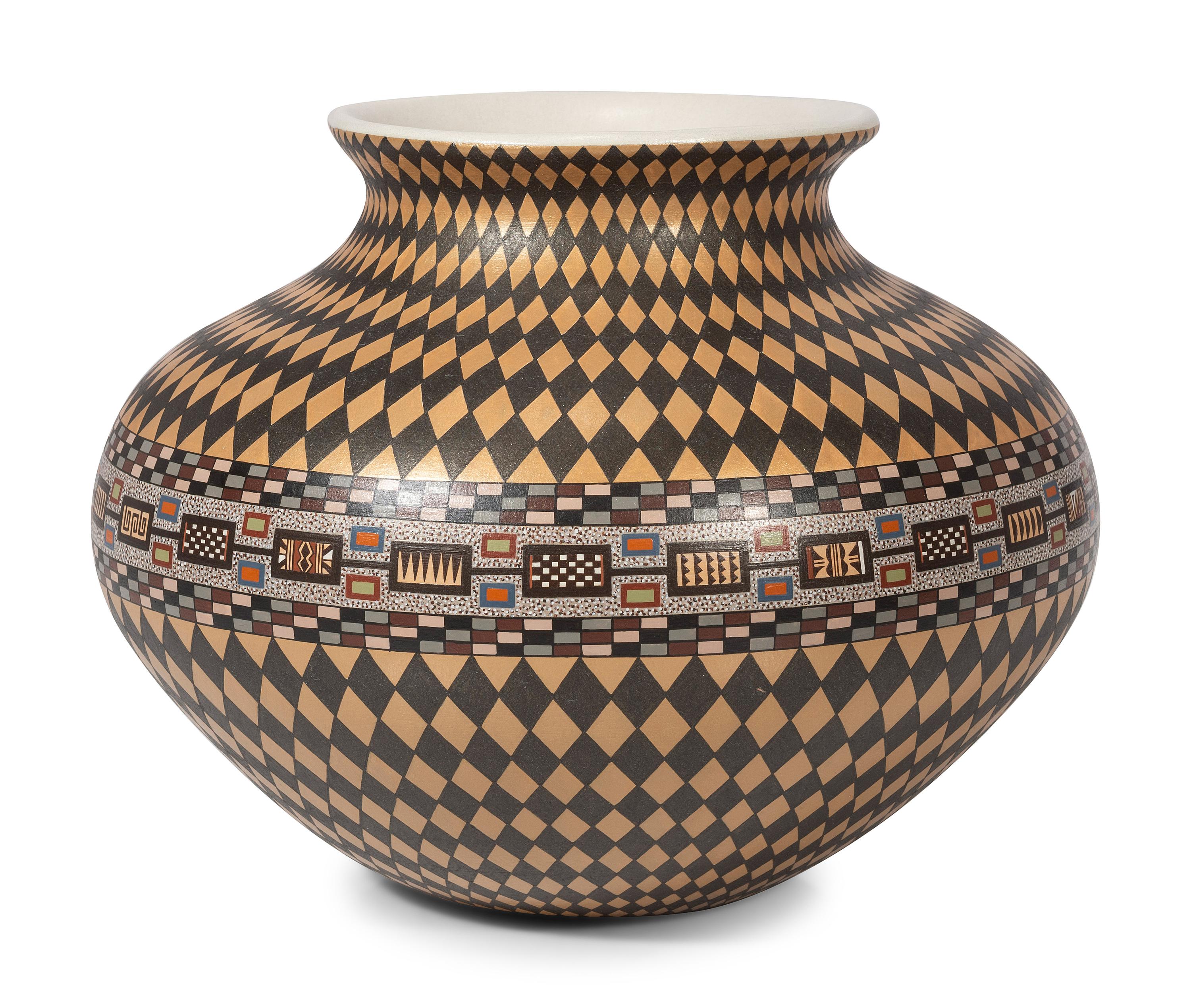 Polychrome Pottery Jar