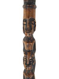 An Oceanic Carved Wooden Staff