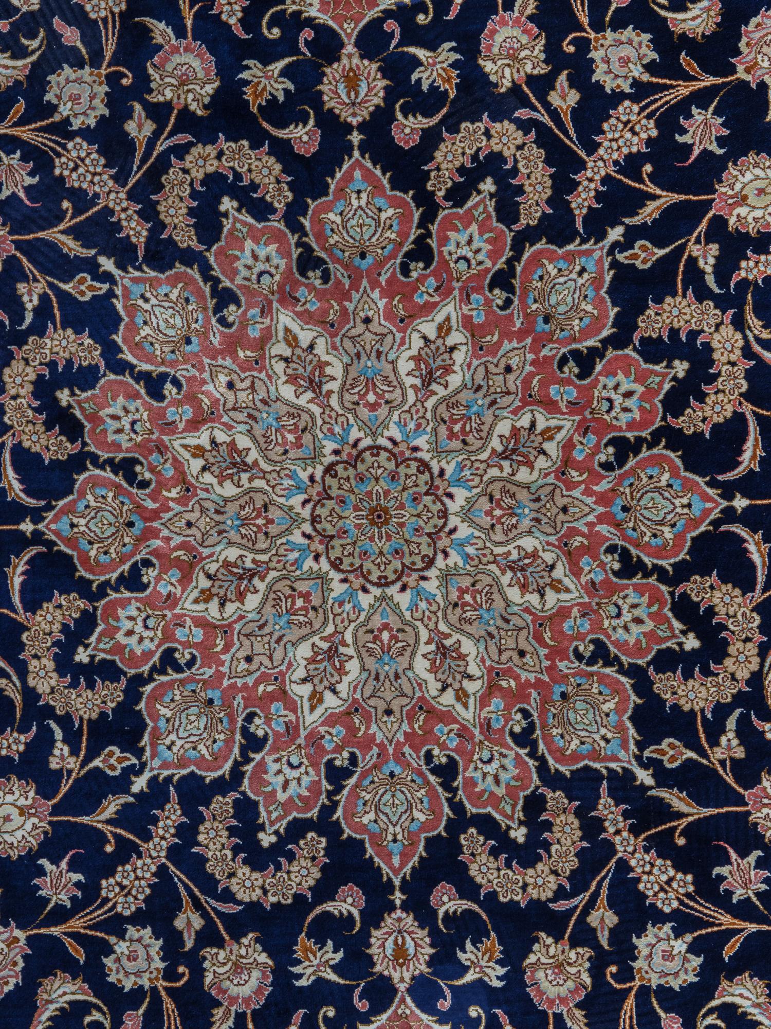 A Tabriz Silk Rug