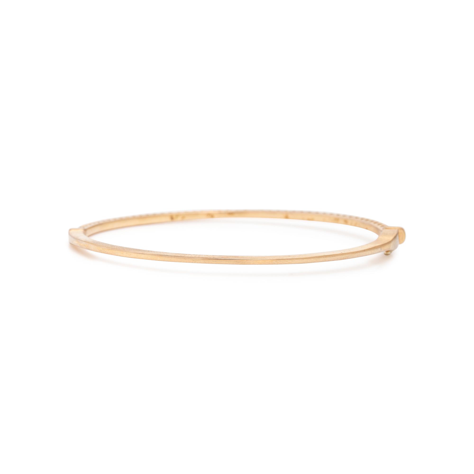 Collection of Rose Gold Bangle Bracelets