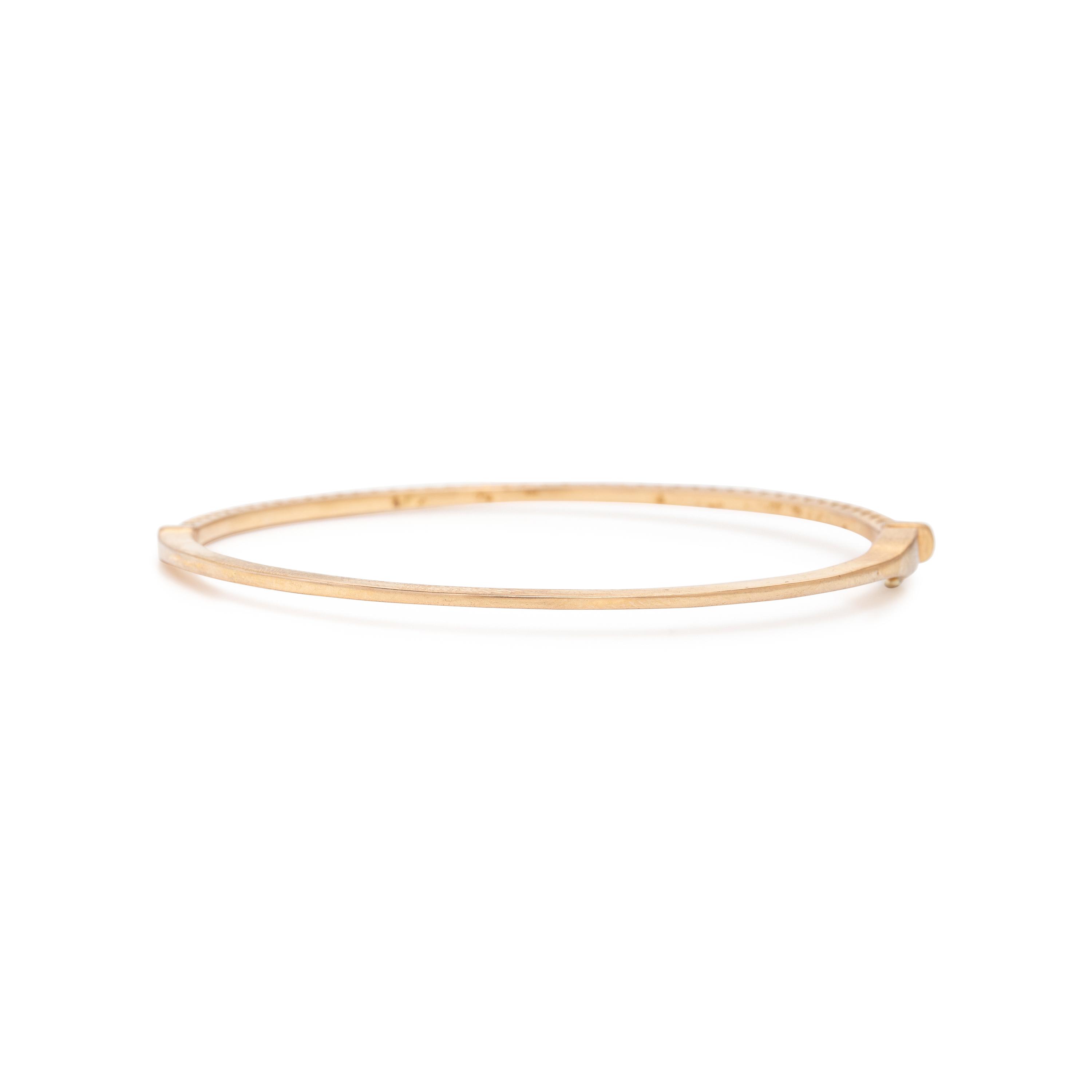 Collection of Rose Gold Bangle Bracelets