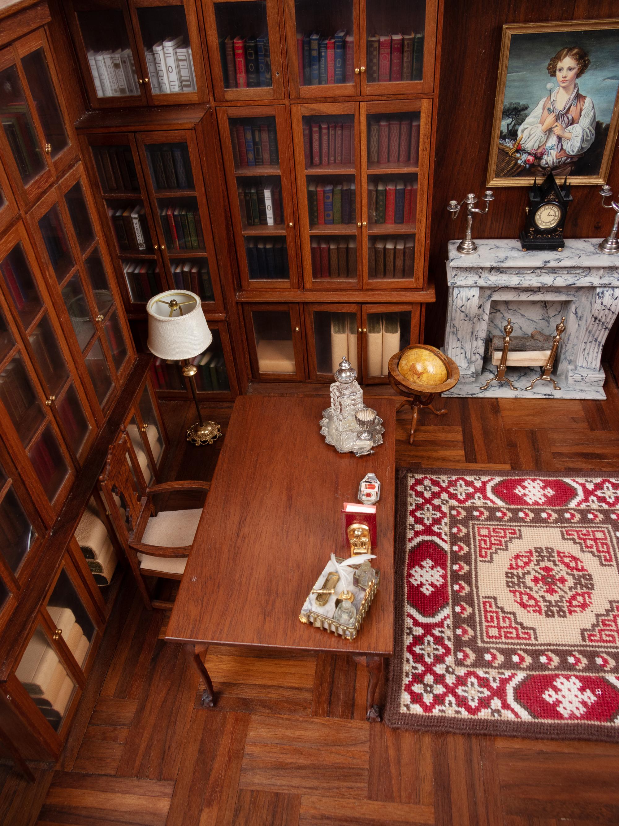 [MINIATURE ROOM] -- [FLEMING, John (1910-1987)]. Miniature of his 57th Street Library and Gallery.