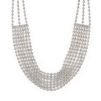 White Gold and Diamond Swag Necklace