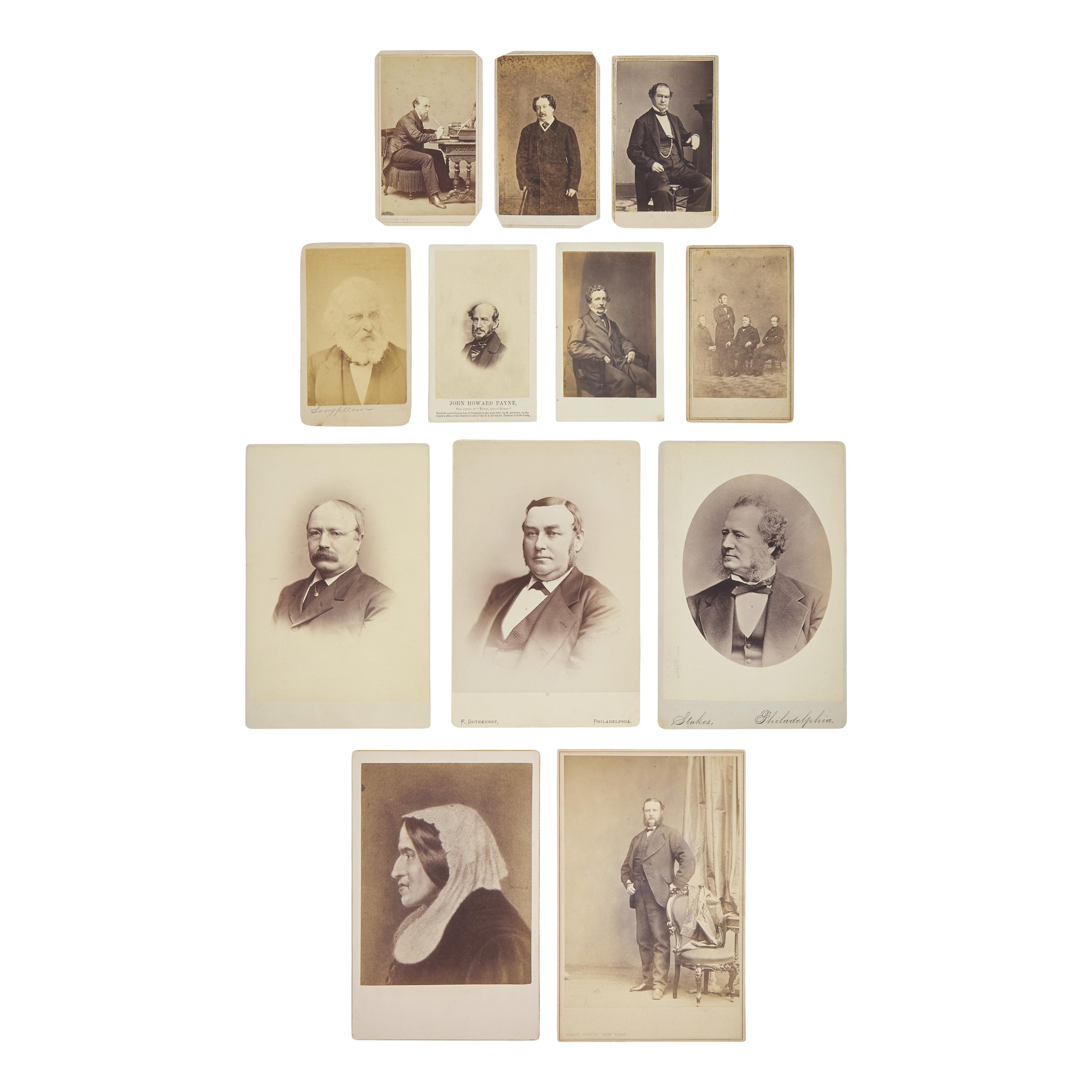 [Americana] G roup of 20 items related to writers and publishers including George Curtis, Marcus Pomeroy, and the Harper Brothers