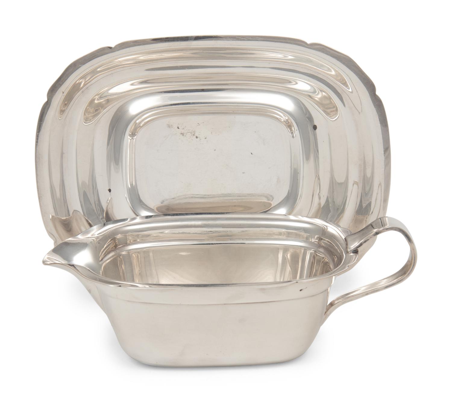 A Reed & Barton Silver-Plate Creamer and Underplate