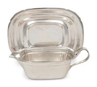 A Reed & Barton Silver-Plate Creamer and Underplate