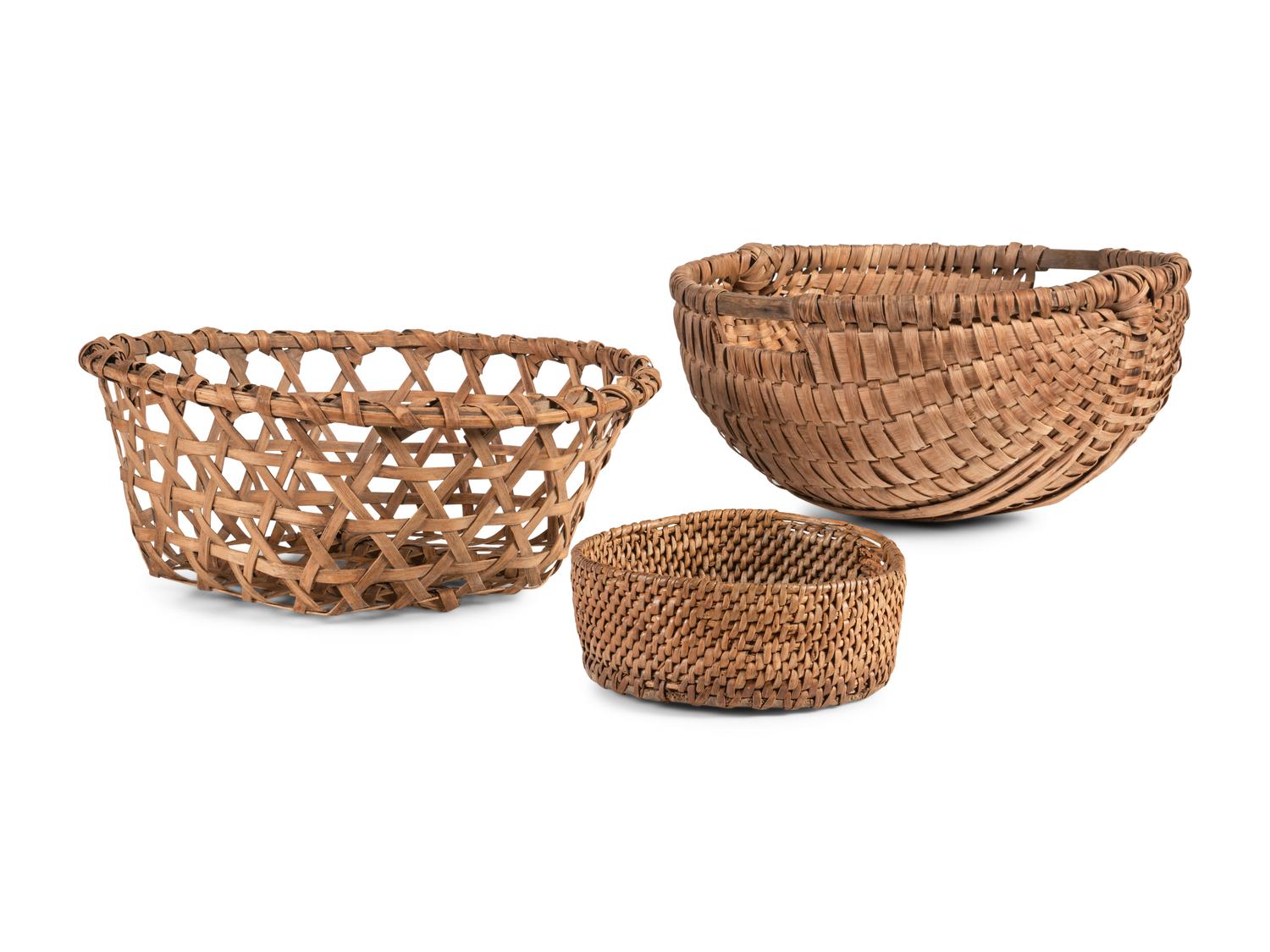 Six Woven Baskets