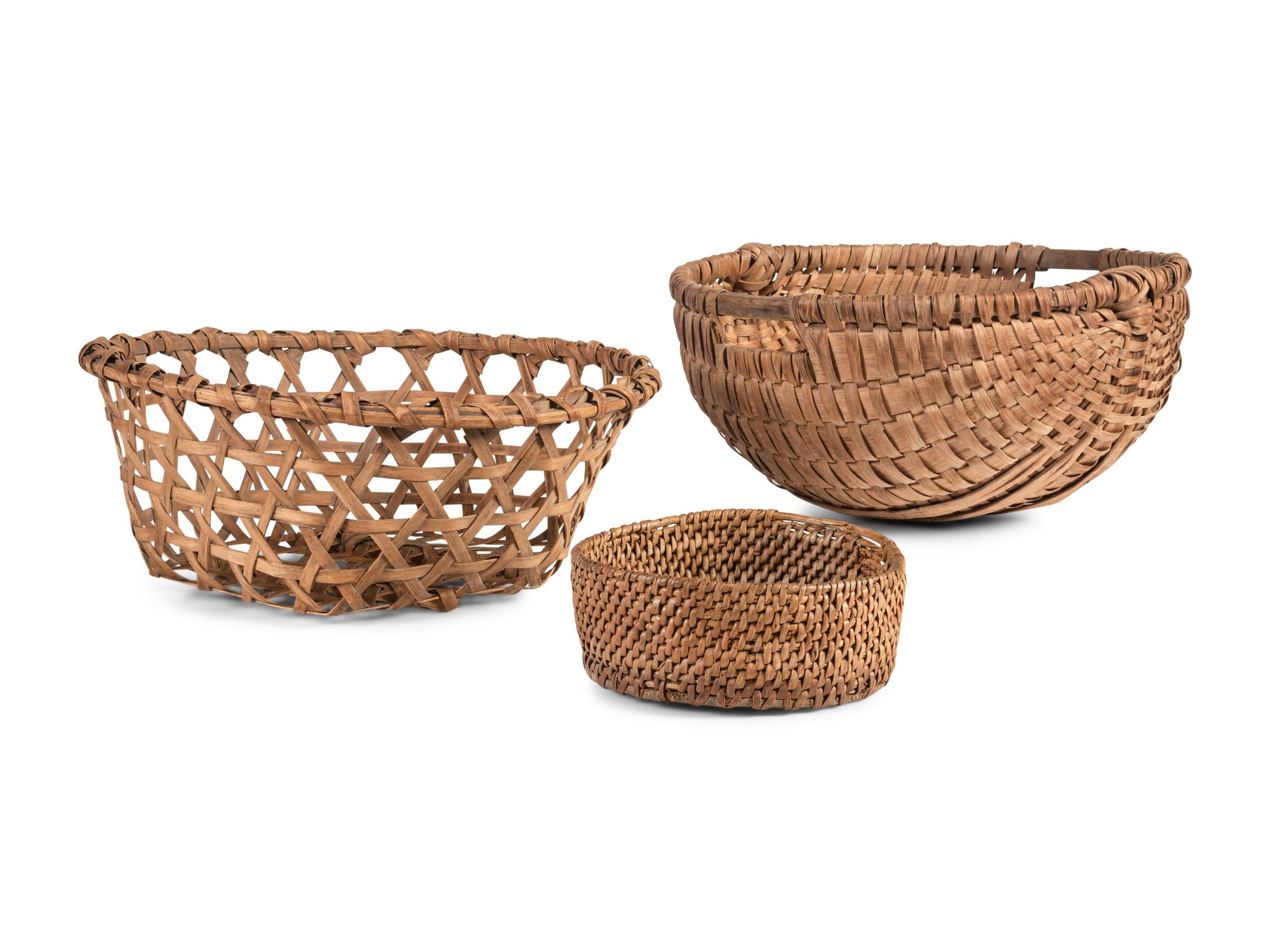 Six Woven Baskets