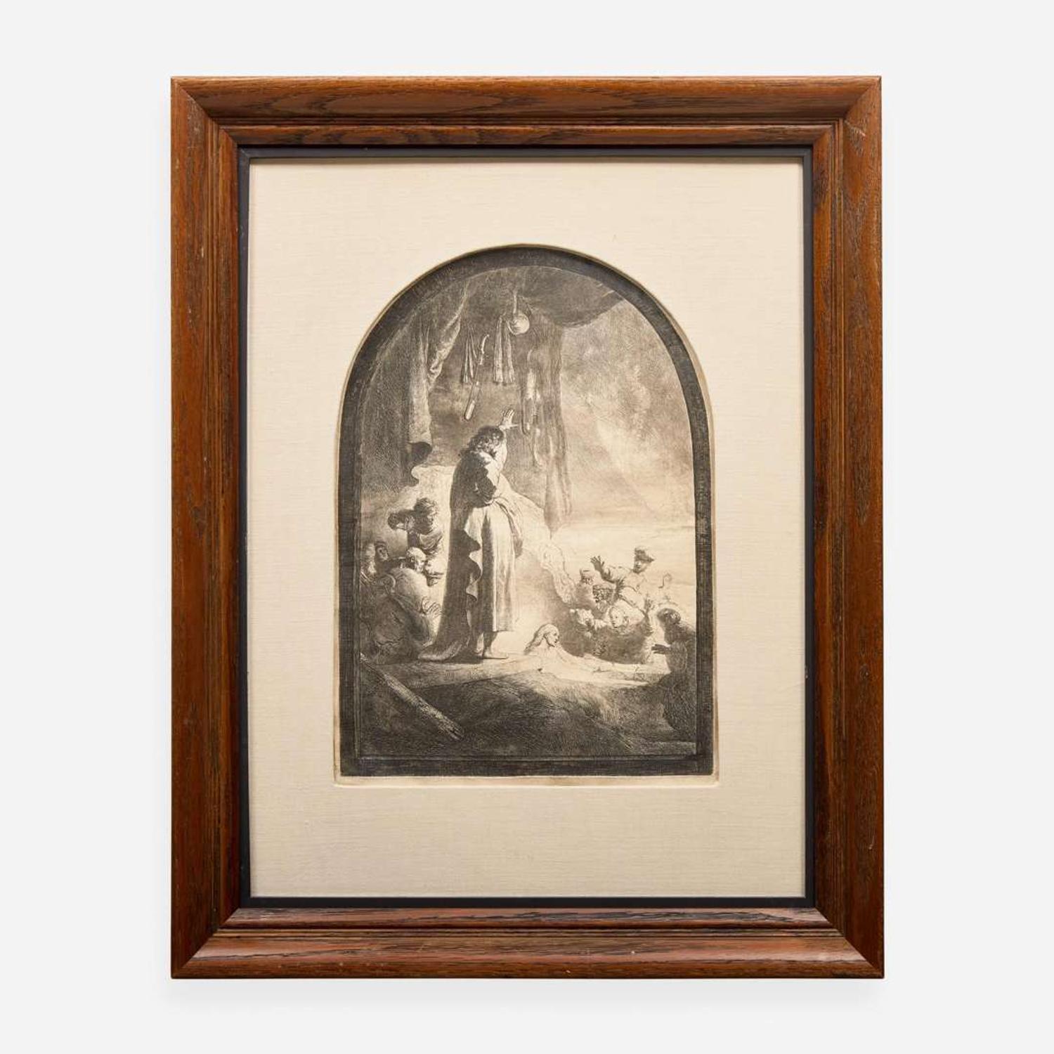 Rembrandt van Rijn (Dutch, 1606–1669) The Raising of Lazarus: The Larger Plate