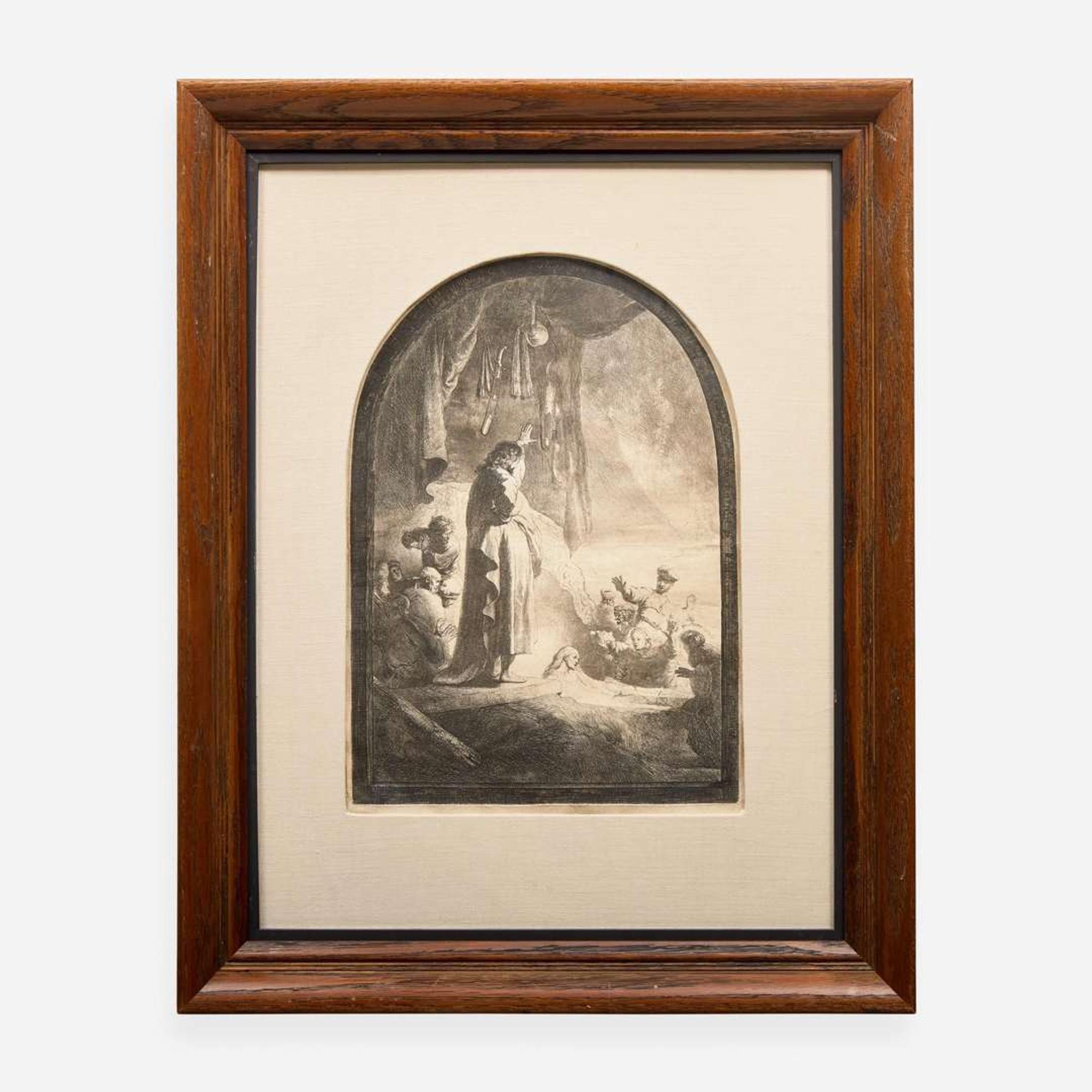 Rembrandt van Rijn (Dutch, 1606–1669) The Raising of Lazarus: The Larger Plate