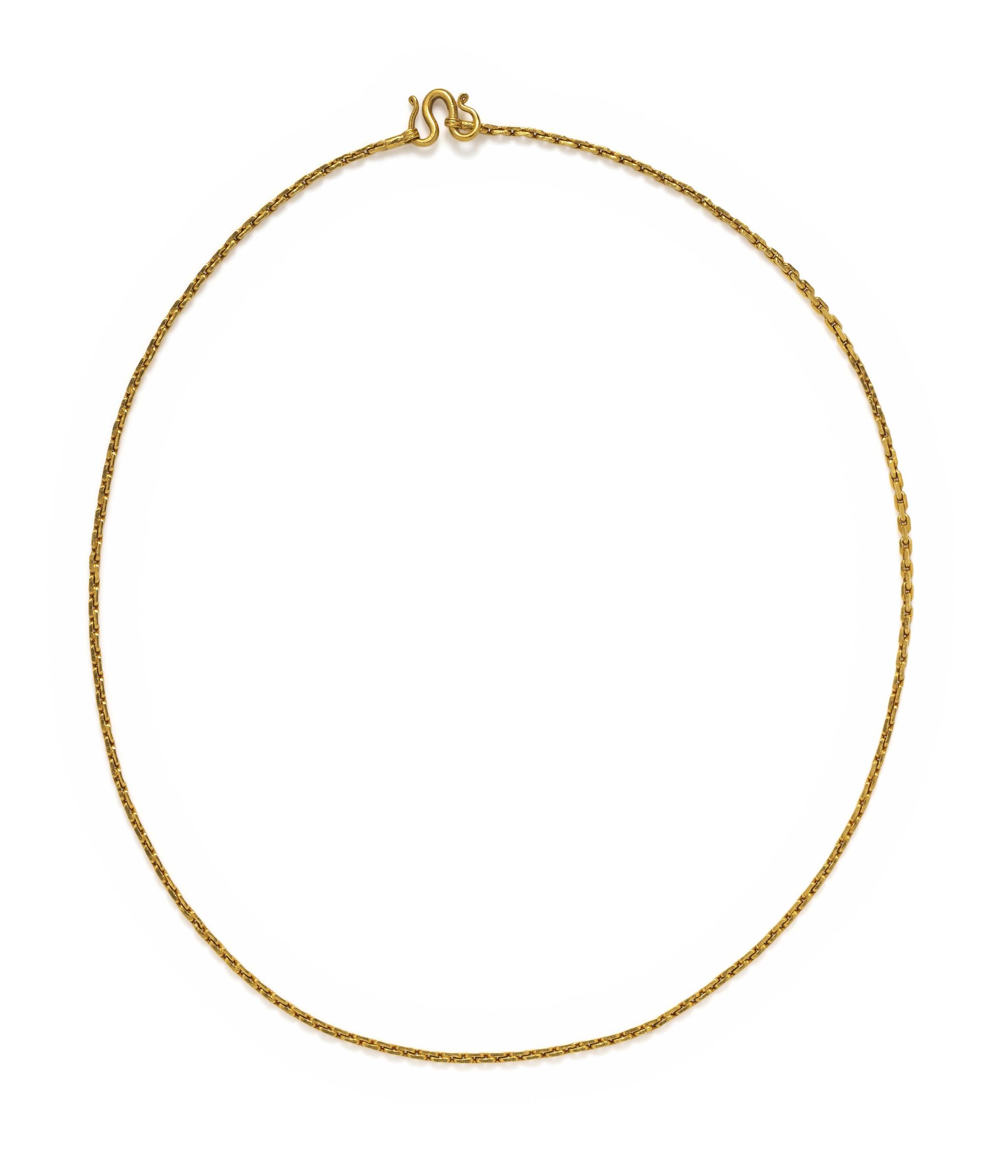 HIGH KARAT YELLOW GOLD NECKLACE