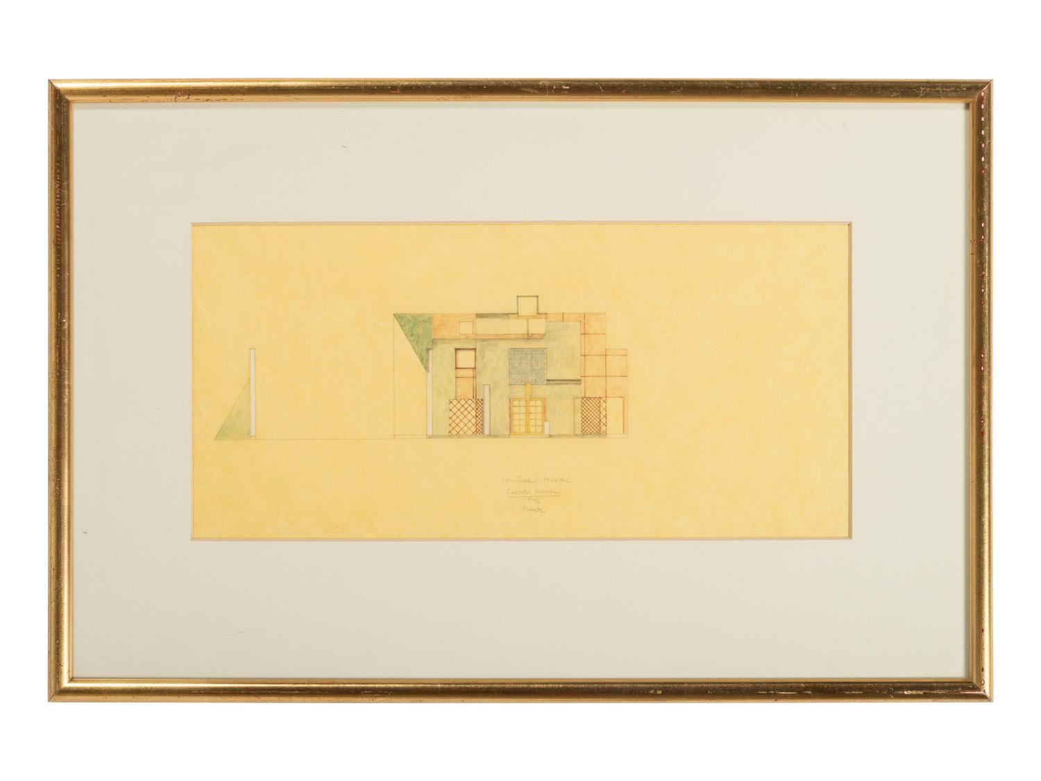 Group of 8 Architectural Drawings from The Crooks' House, 1976