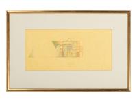 Group of 8 Architectural Drawings from The Crooks' House, 1976