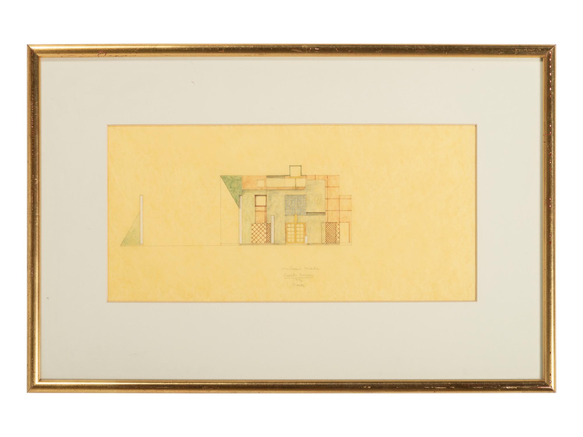 Group of 8 Architectural Drawings from The Crooks' House, 1976