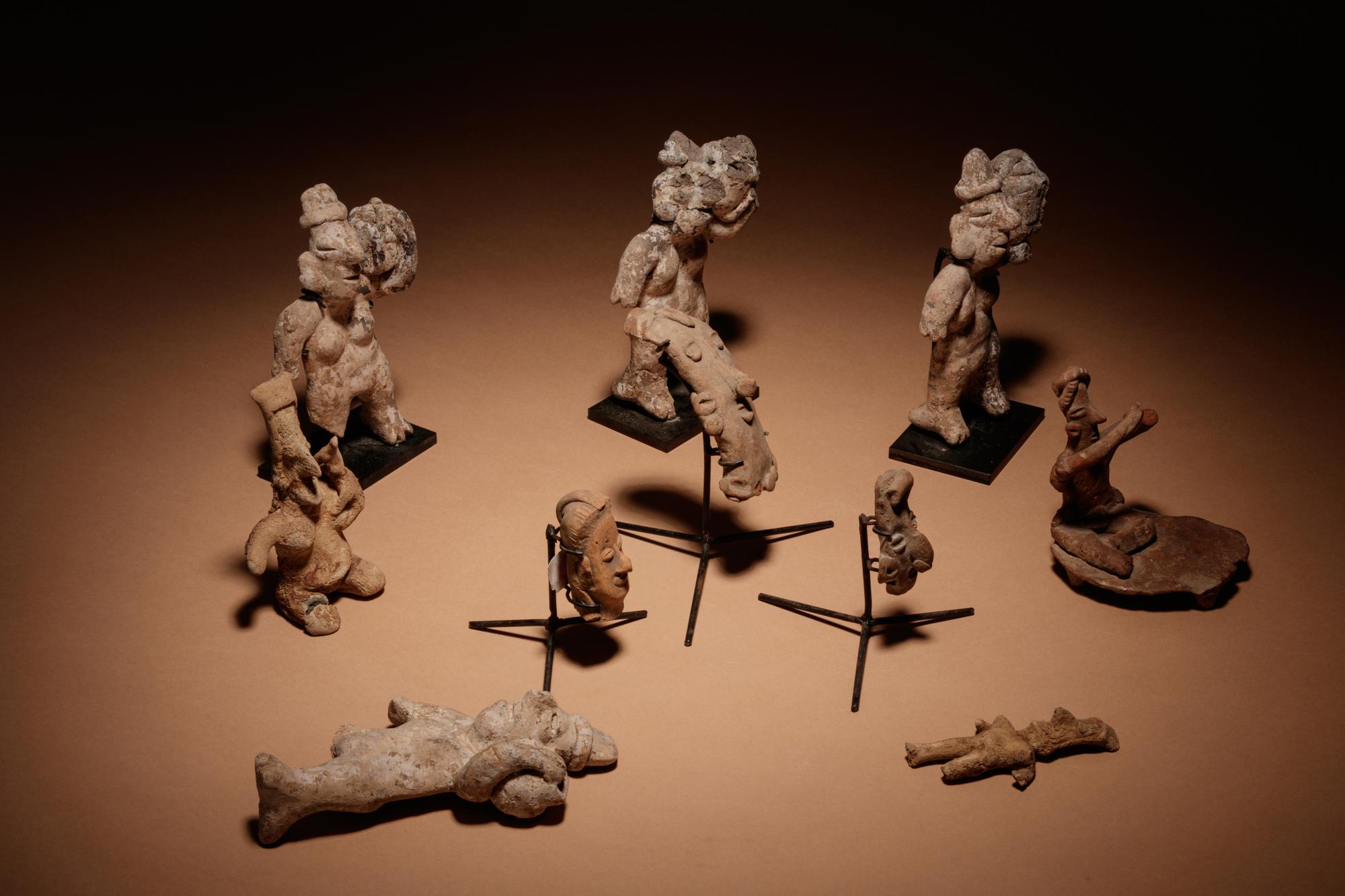 A Group of Ten Pre-Columbian Figures or Fragments of Figures