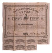 [CIVIL WAR]. Union soldier's letter written on captured Confederate stationery by Frederick C. Hale, Company F, 118th New York Infantry, with Confederate bonds. Richmond, 16 April 1865.