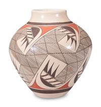 Polychrome Pottery Jar, with Migration Pattern