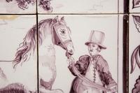 A Pair of Delftware Tile Plaques
