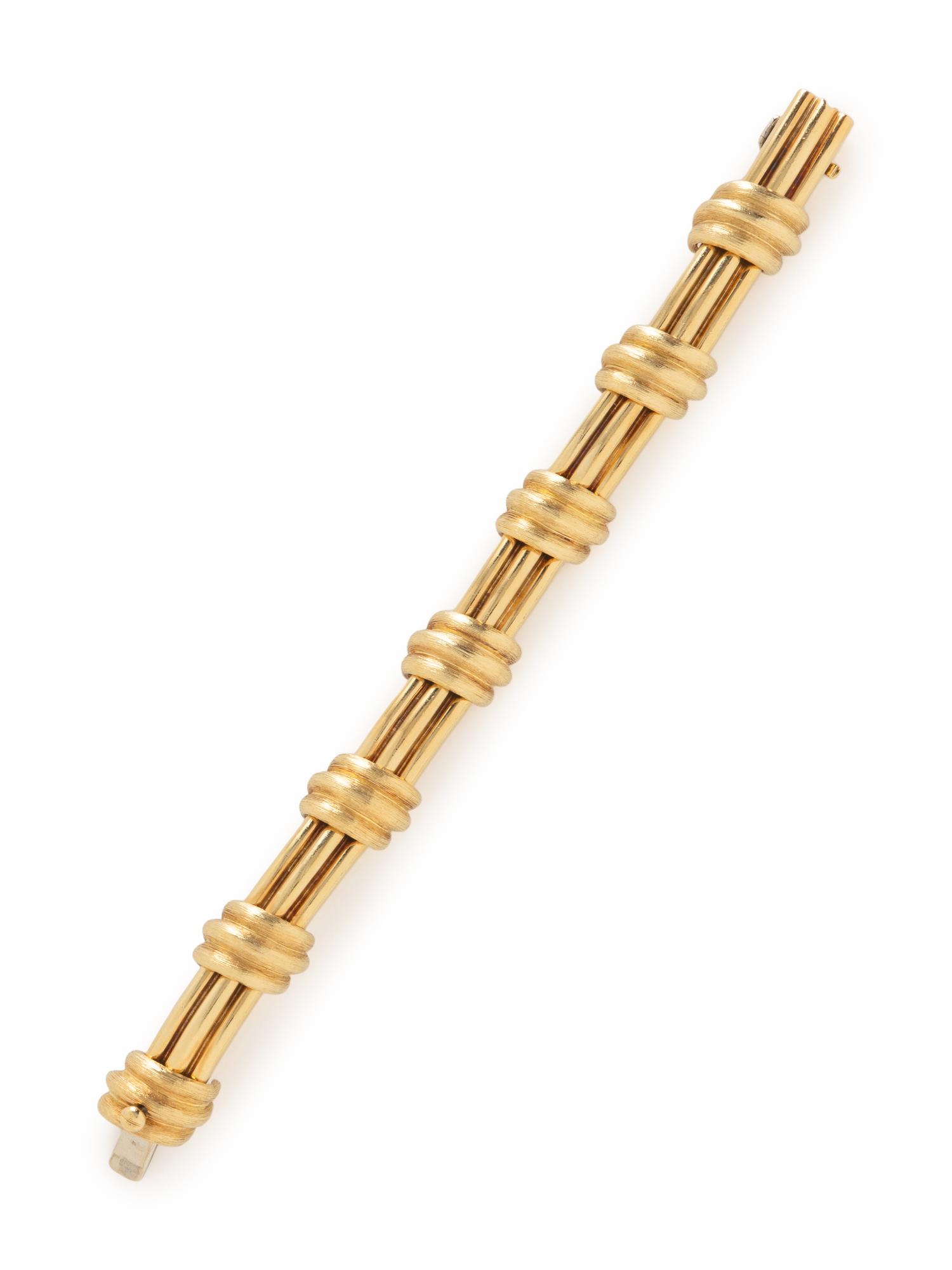 HENRY DUNAY, YELLOW GOLD BRACELET