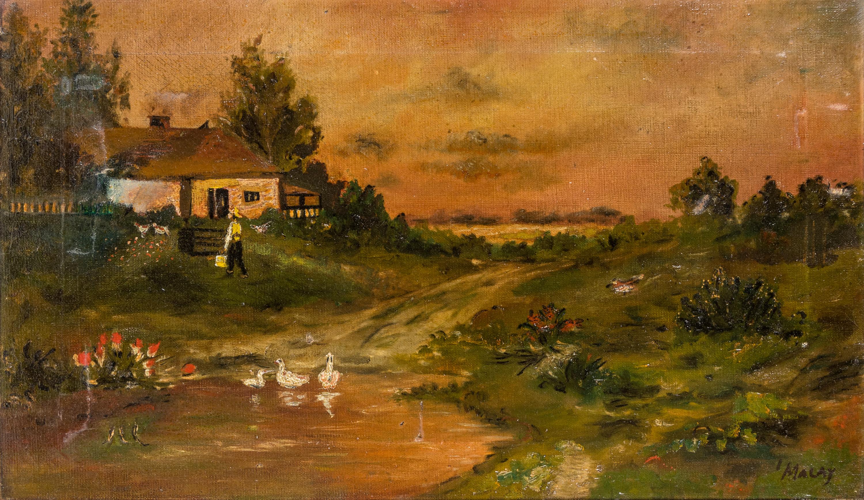 A Group of Seven Decorative Paintings