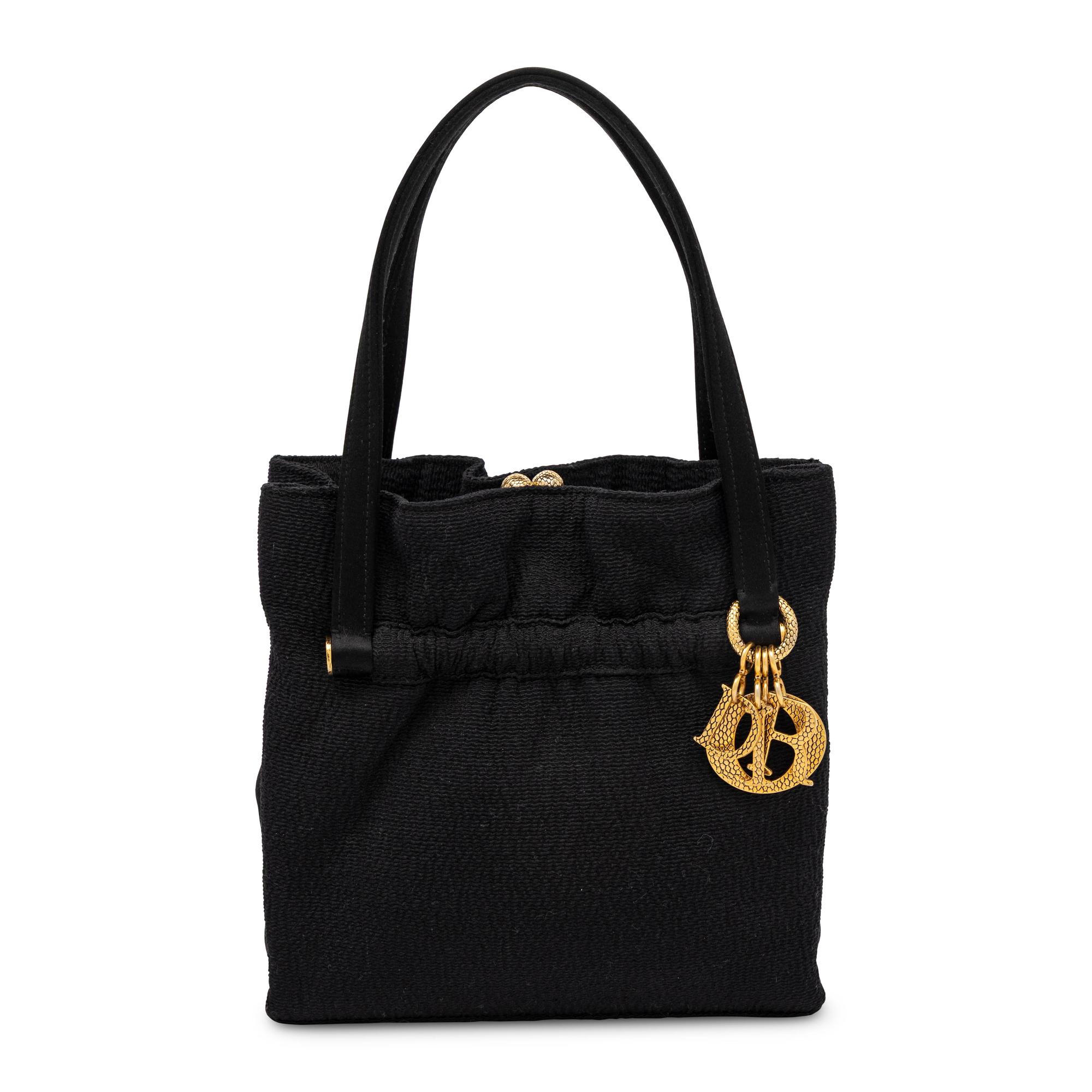 Christian Dior, Black Silk Handbag, 1999