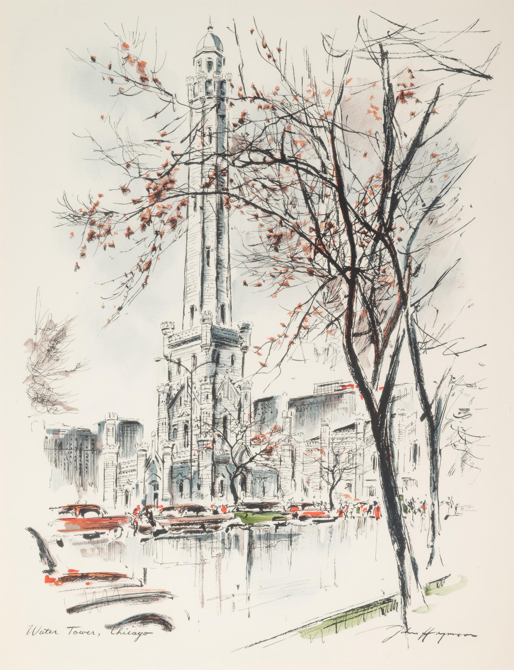 A Pair of Color Lithographs by John Haymson (American, 1902-1980)