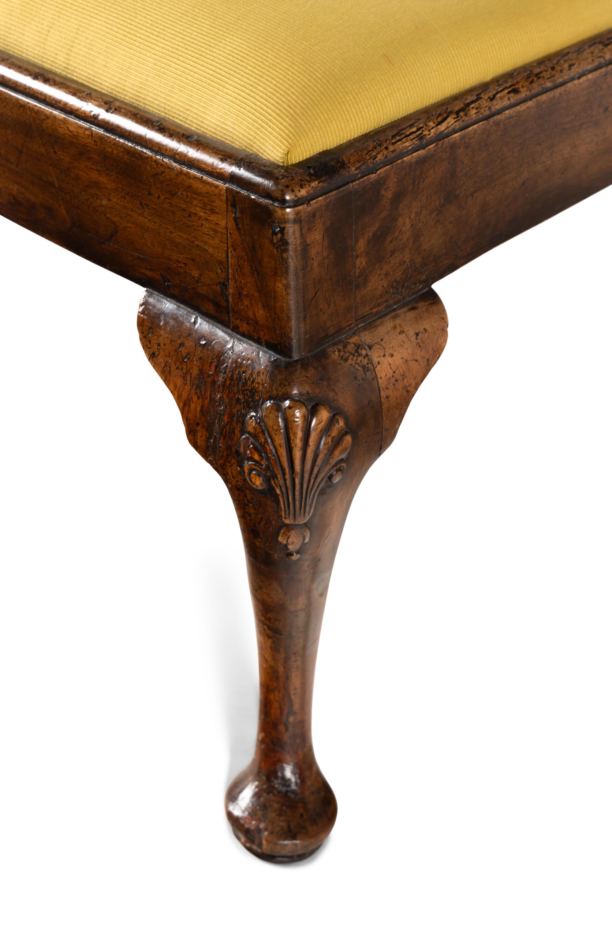Two George II Walnut Stools