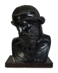 A Grand Tour Bronze Bust of Plato — 19TH CENTURY