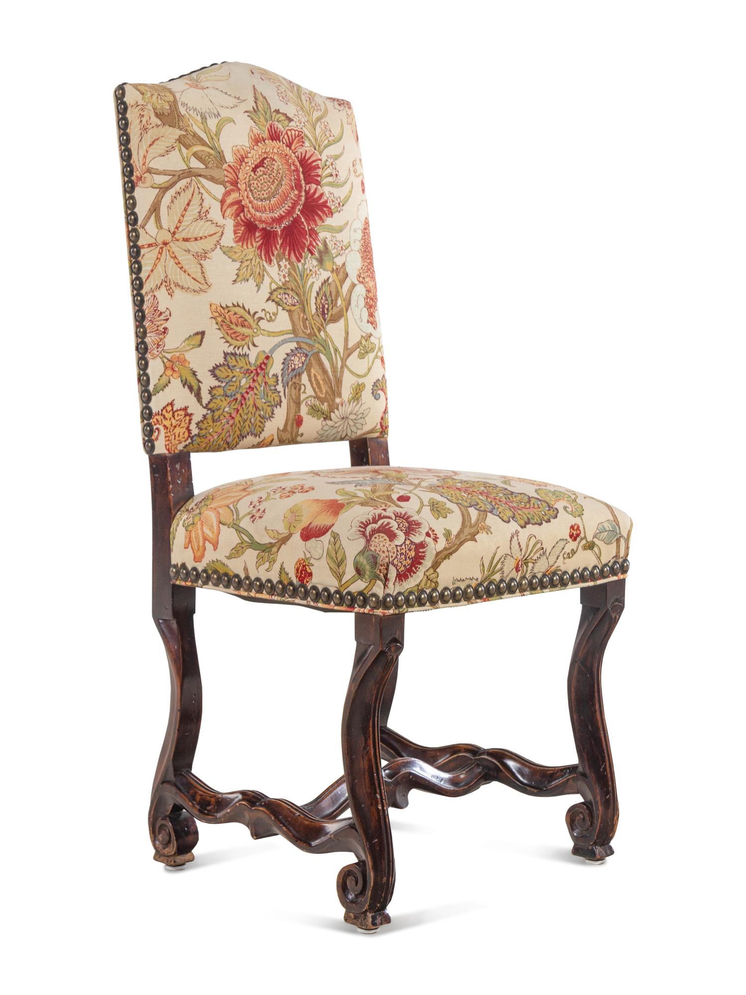 A Set of Six Louis XIII Style Dining Chairs