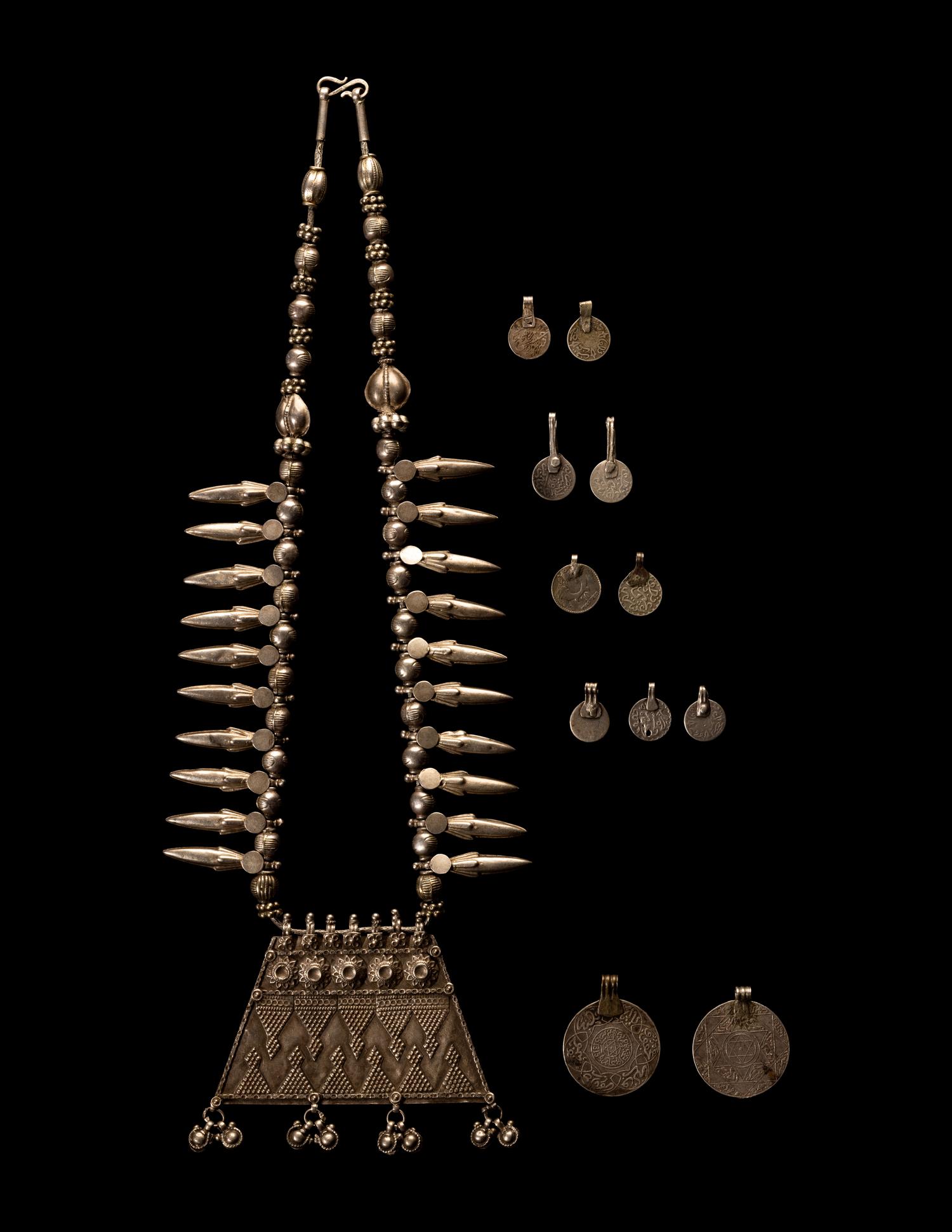 A Group of Berber Silver Jewelry