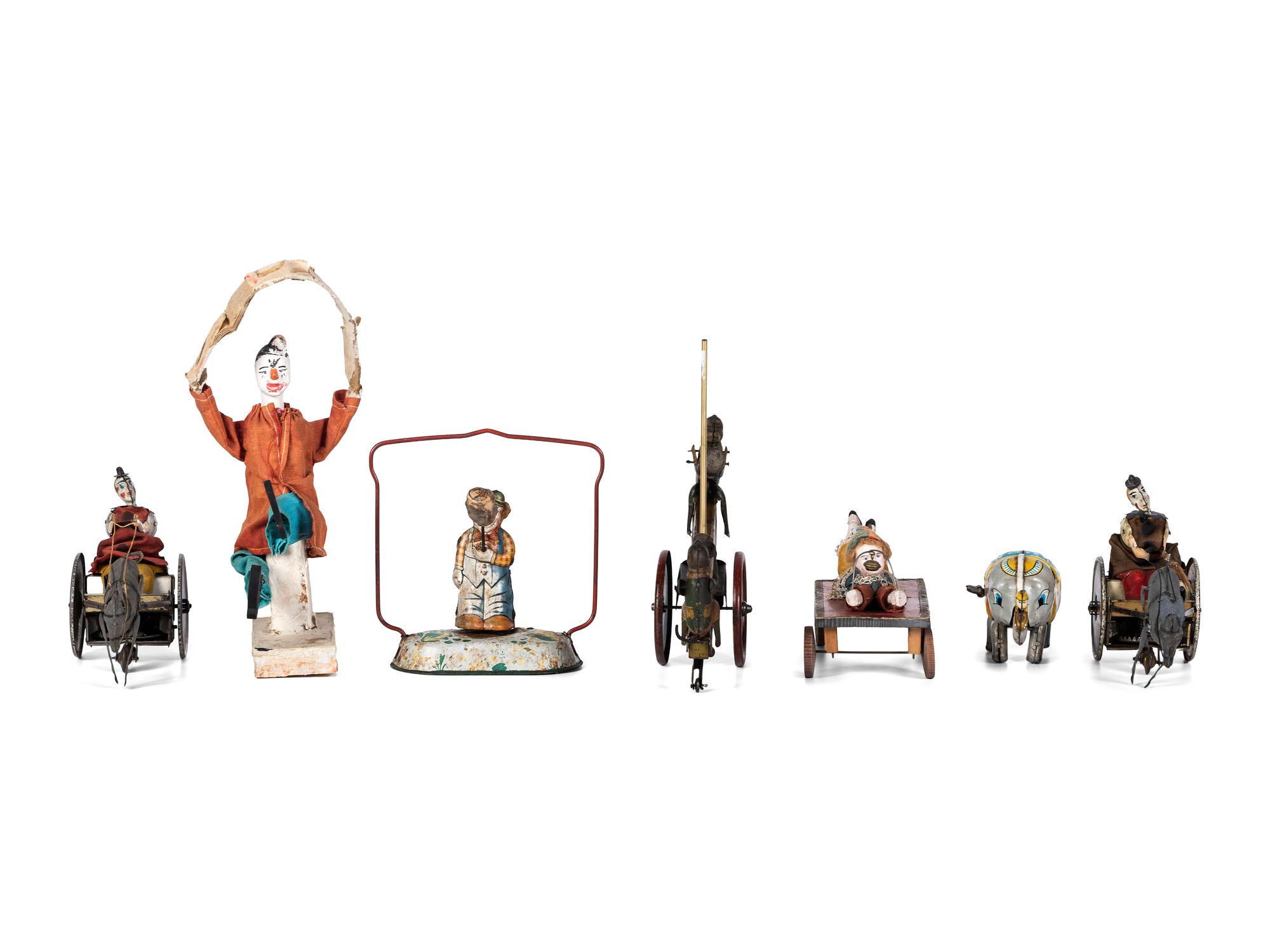 Seven Circus and Clown Toys