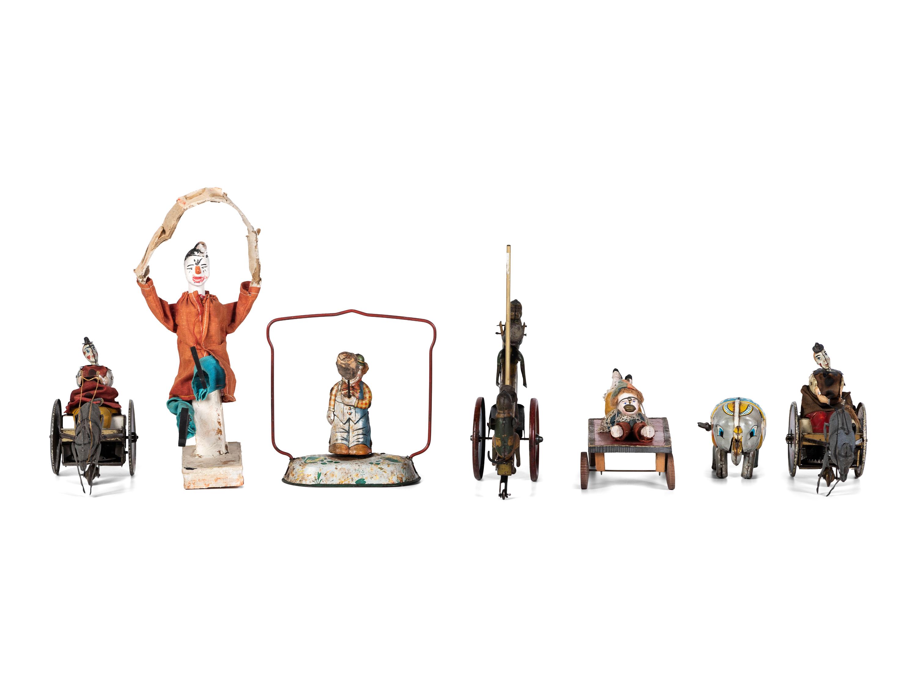 Seven Circus and Clown Toys