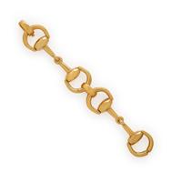 Gucci, Yellow Gold Horsebit Link Bracelet