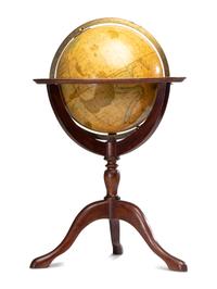 A Pair of Newton and Son 11-Inch New and Improved Terrestrial and Celestial Globes