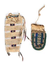 Northern Plains Beaded Hide Pouches