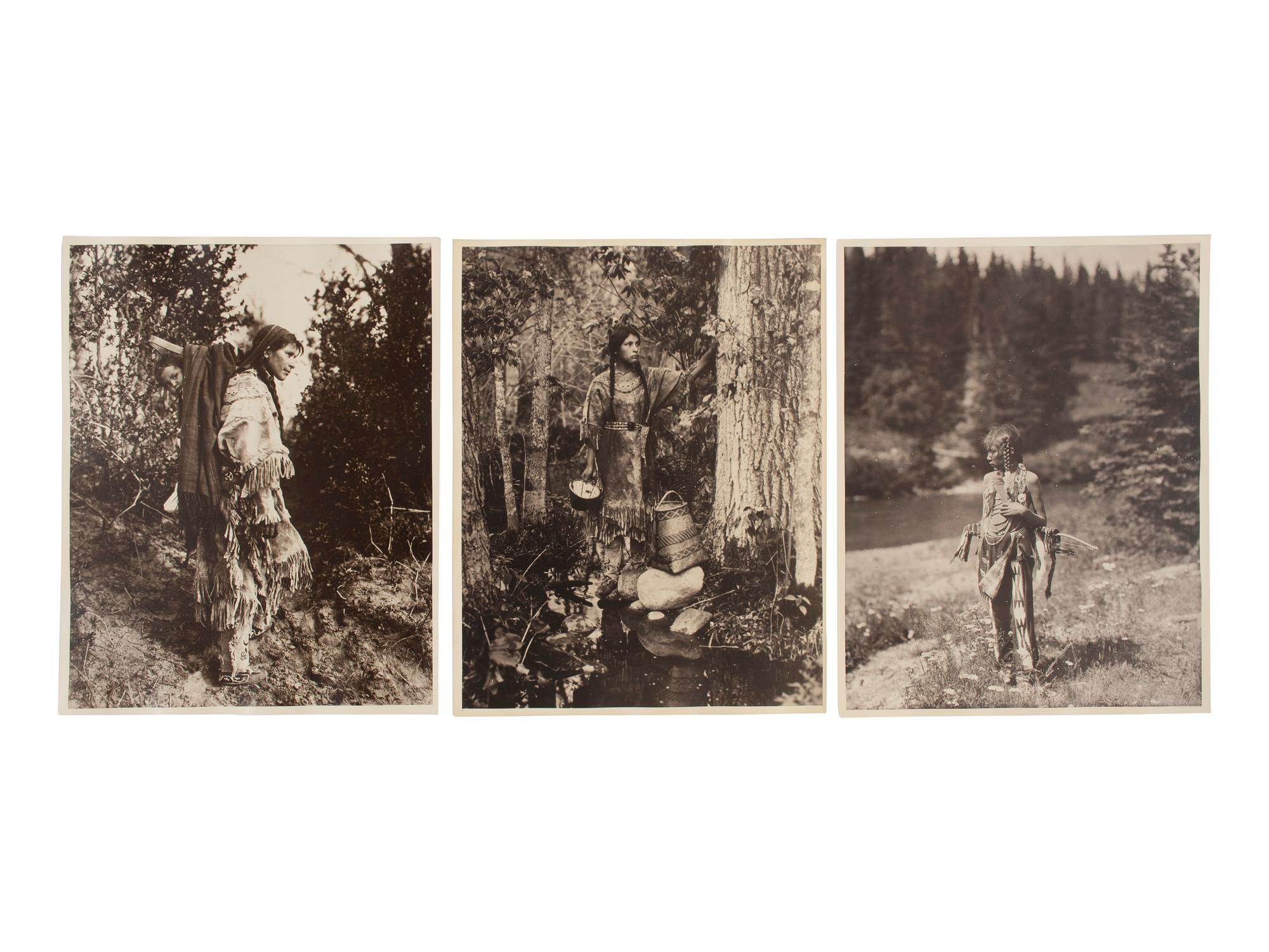 [NATIVE AMERICANS]. REED, Roland (1864-1934), photographer. A group of 32 photographs, including a selection of images from "Roland Reed's Indian Pictures."