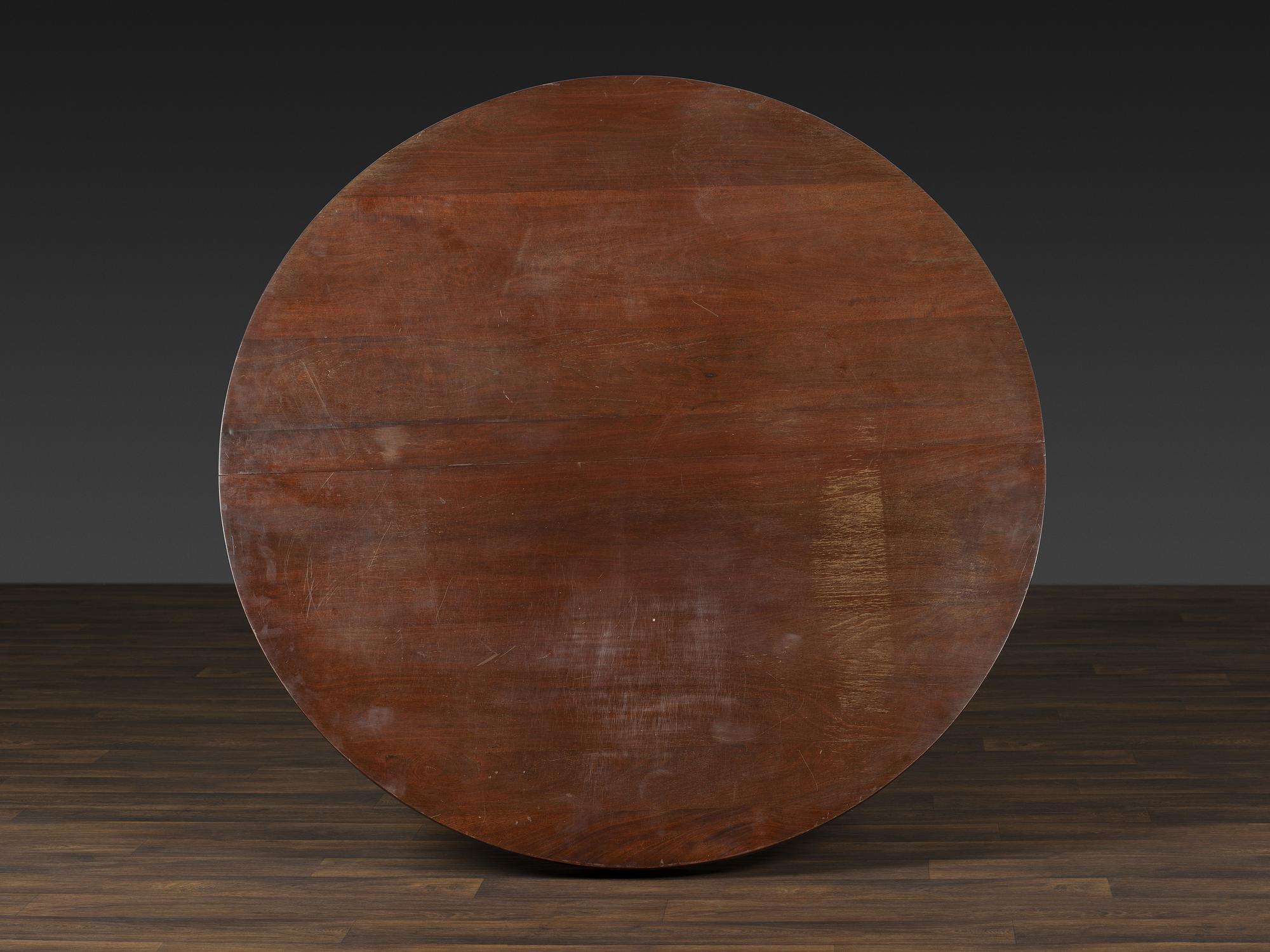A Classical Mahogany Extension Hairy Paw Foot Dining Table