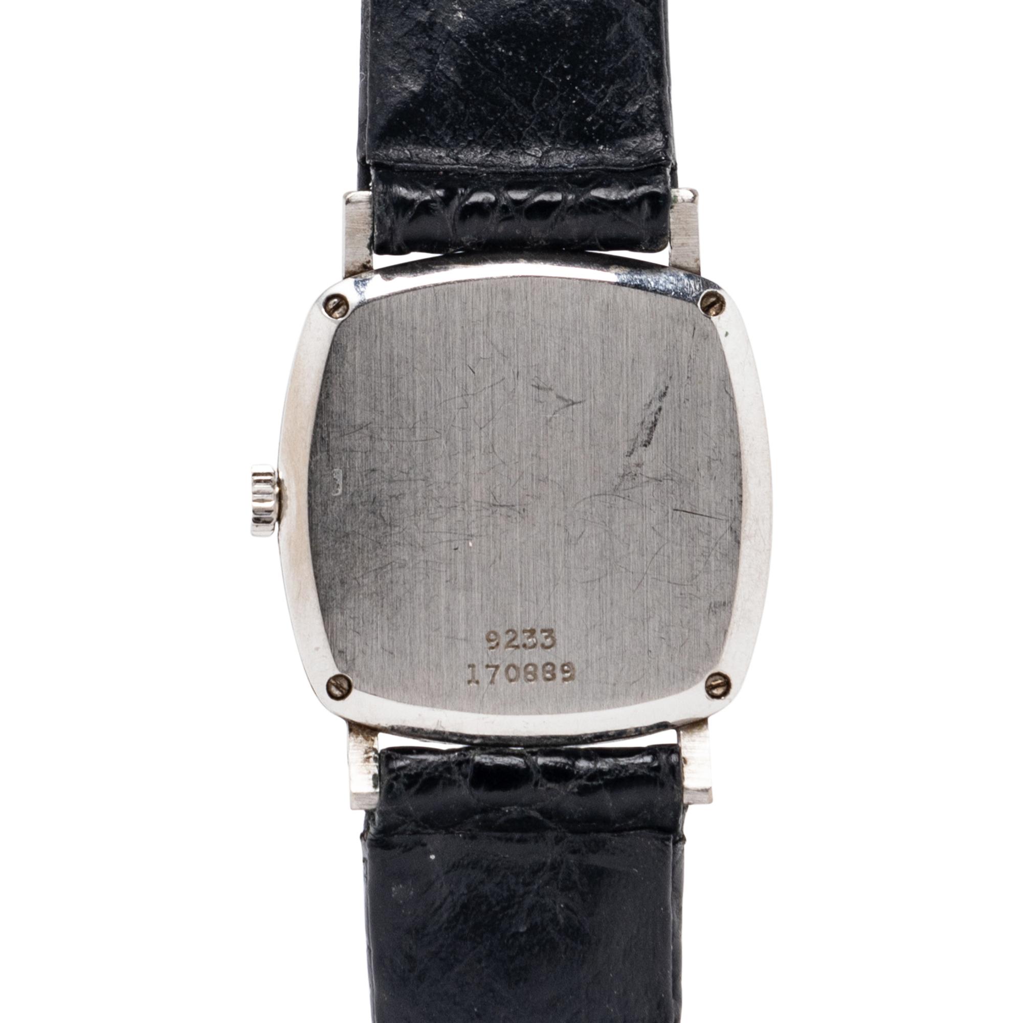 PIAGET, WHITE GOLD AND LAPIS LAZULI WATCH